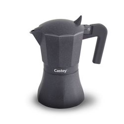 Cafetera Italiana Castey Vulcano Inducción 9 Tazas