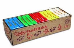 Caja 15 plastilina 350grs color surtidos jovi