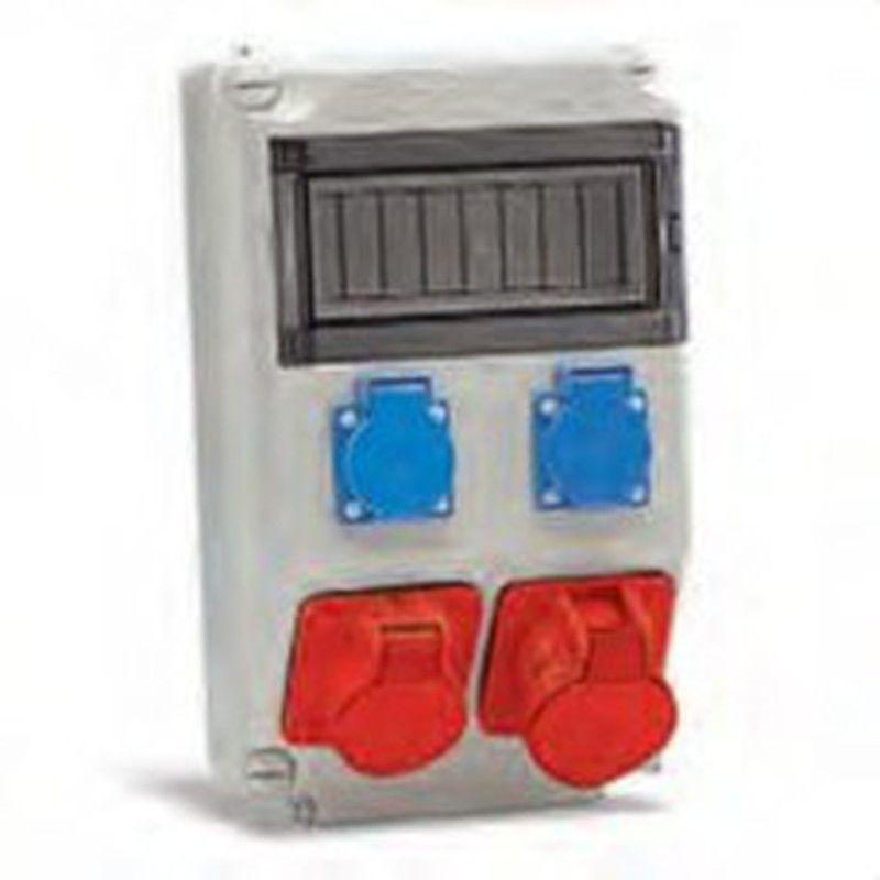 Caja 2 bases 16A+2 bases 3P+TT 16A T-15-2 de BJC