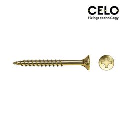 Caja 50un tornillo madera avell.pz r/parc din/ref vloxp 6x90 bricomat+lubr.celo