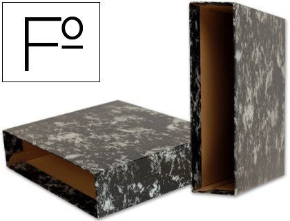 Caja Archivador Liderpapel Classic Blue Folio Negra