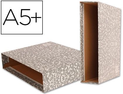 Caja Archivador Liderpapel Classic Red Cuarto Apaisado Gris