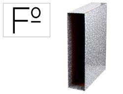 Caja Archivador Liderpapel Classic Red Folio Gris