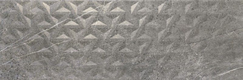Caja Azulejo 40x120 1215 Grey Relieve Geo 1,44m2  3 piezas  Porcelanite