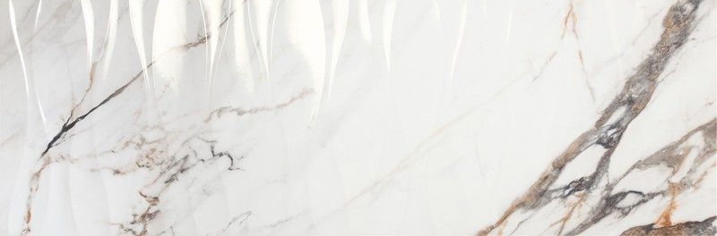 Caja Azulejo 40x120 1219 Calcatta Gold Relieve Wave 1,44m2  3 piezas  Porcelanite