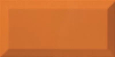 Caja Azulejo biselado Naranja Brillo 7,5x15 cm Ribesalbes