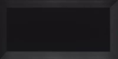 Caja Azulejo biselado Negro Brillo 7,5x15 cm Ribesalbes