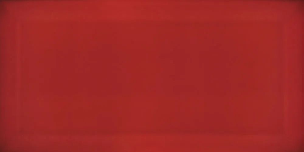 Caja Azulejo biselado Rojo Brillo 7,5x15 cm Ribesalbes