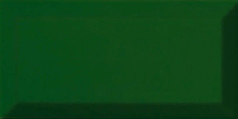 Caja Azulejo biselado Verde Botella Brillo 10x20 cm Ribesalbes