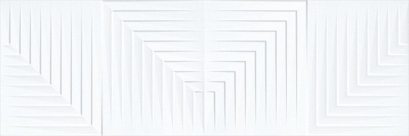 Caja Azulejo Capitol Relieve Concept White Brillo 30x90 1,08m2 Metropol