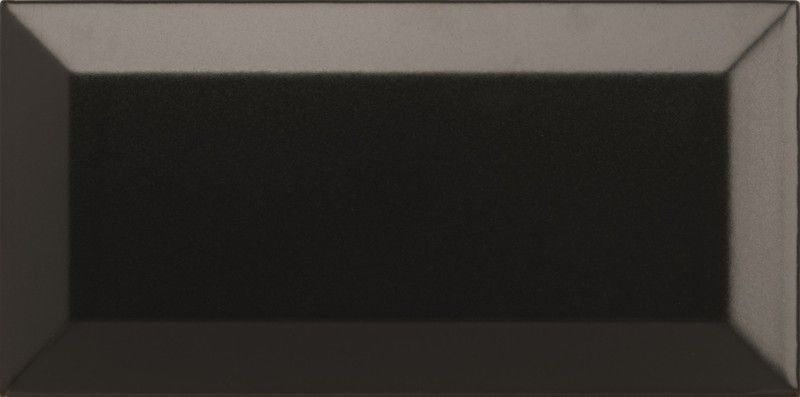 Caja Azulejo Manhattan Negro bisel mate 7,5x15   0,5m2/caja  44 piezas/caja Pissano