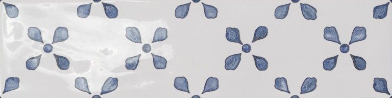 Caja Azulejo Tabarca Blue Brillo 7,5x30 0,5m2/caja 22 Piezas Pissano