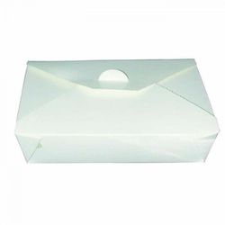 Caja Cartoncillo Blanca. Microndable. Antigrasa