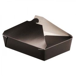 Caja Cartoncillo Negra. Microndable. Antigrasa