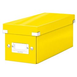 Caja Click & Store CD Box (143x147x352 mm), amarillo