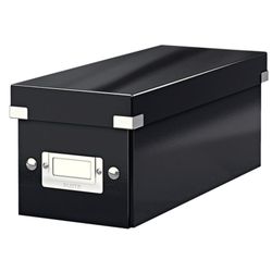 Caja Click & Store CD Box (143x147x352 mm), negro