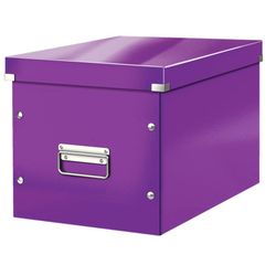 Caja Click & Store cúbica Grande (320x360x310 mm), violeta