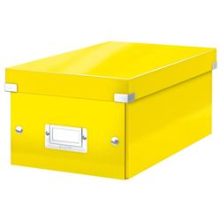 Caja Click & Store DVD Box (206x147x352 mm), amarillo