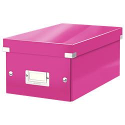 Caja Click & Store DVD Box (206x147x352 mm), fucsia