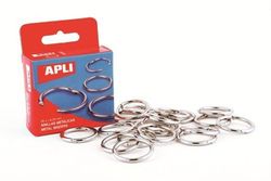 Caja con 20 anillas metálicas articuladas apli