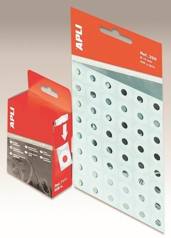 Caja con 200 arandelas autoadhesivas apli