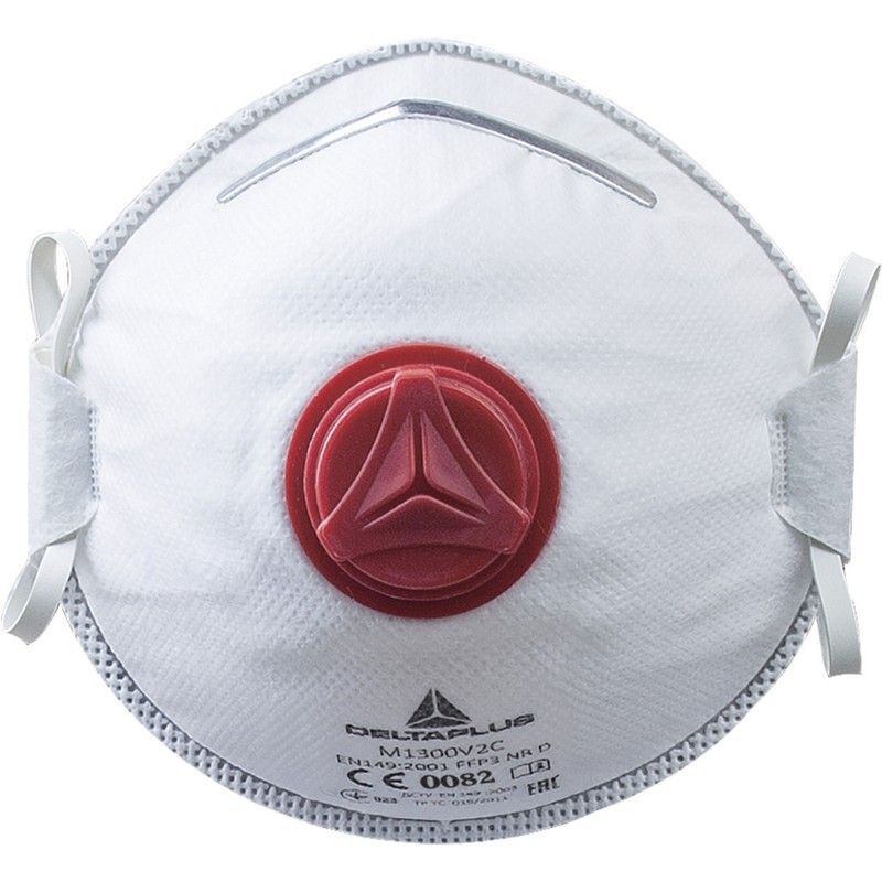Caja de 10 máscarillas de uso unico ffp3 con válvula