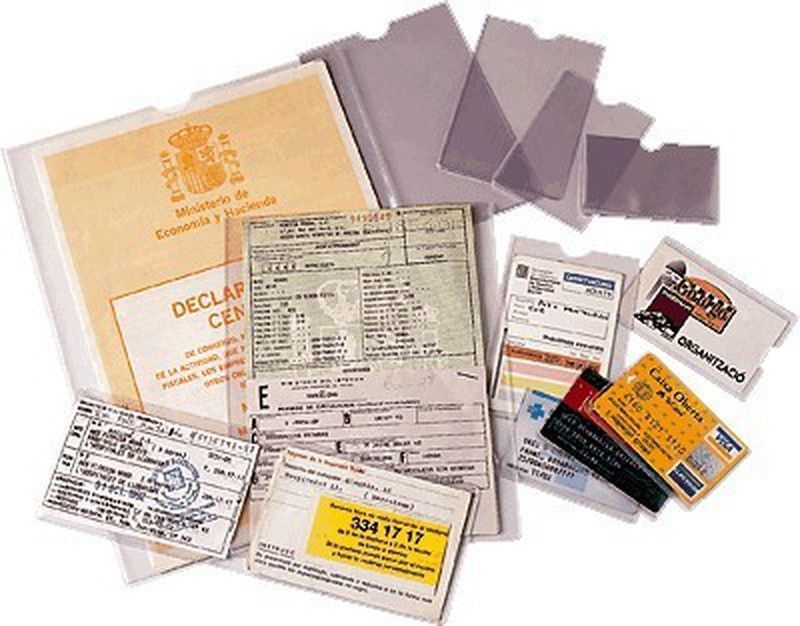 Caja de 100 fundas portacarnet en pvc