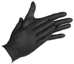 Caja de 100 unidades de guantes de nitrilo | Finos y elásticos | Sin polvo | Cómodos y agradables al tacto