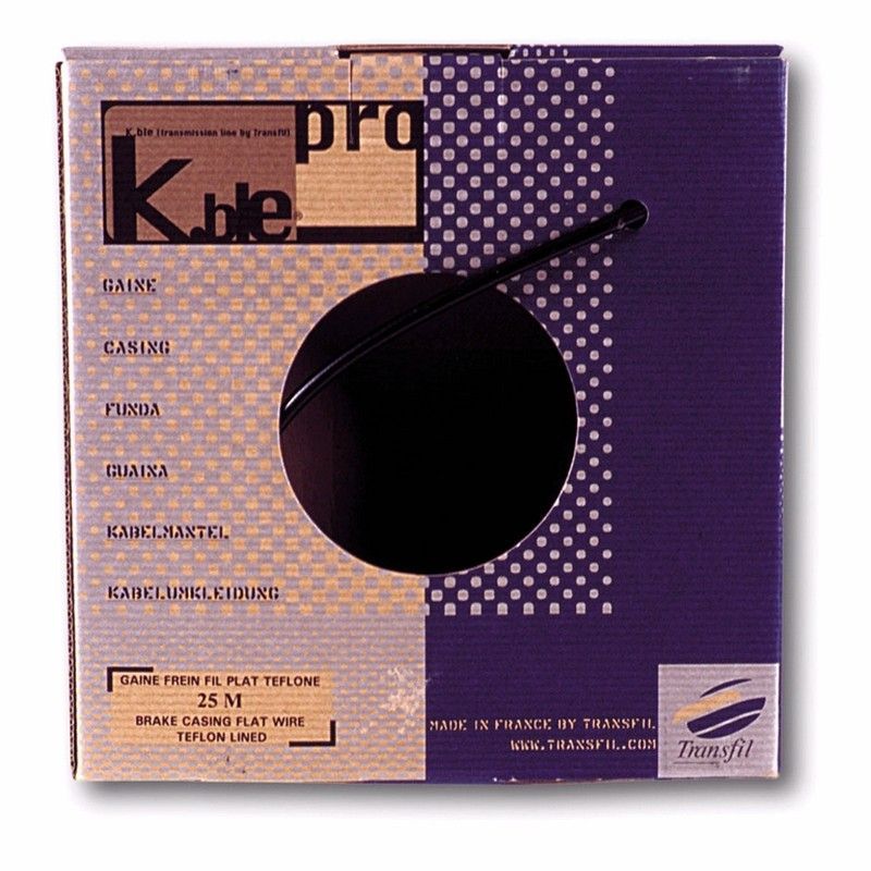 Caja de 25 metros funda freno con teflon negro