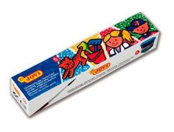 Caja de 5 botes surtidos tempera escolar jovi