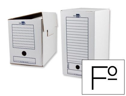 Caja de Archivo Definitivo Liderpapel Folio Doble Fondo (367X251X200 mm)