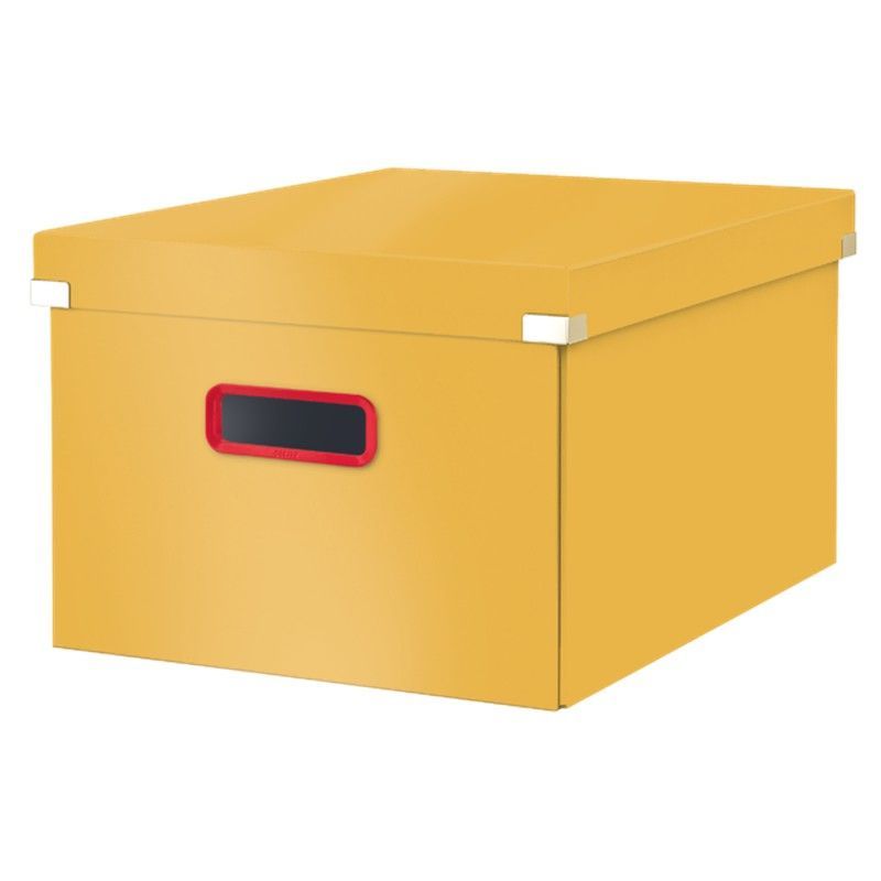 Caja de archivo universal Click & Store Cosy Mediana (281x200x369 mm), amarilla