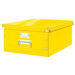 Caja de archivo universal Click & Store Grande (369x200x484 mm), amarillo