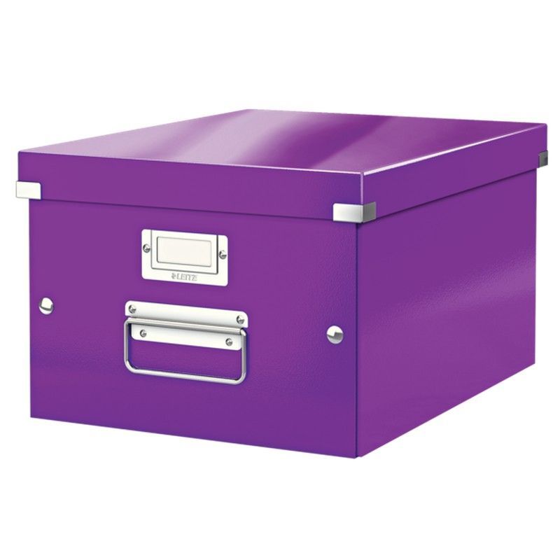 Caja de archivo universal Click & Store Mediana (281x200x369 mm), violeta