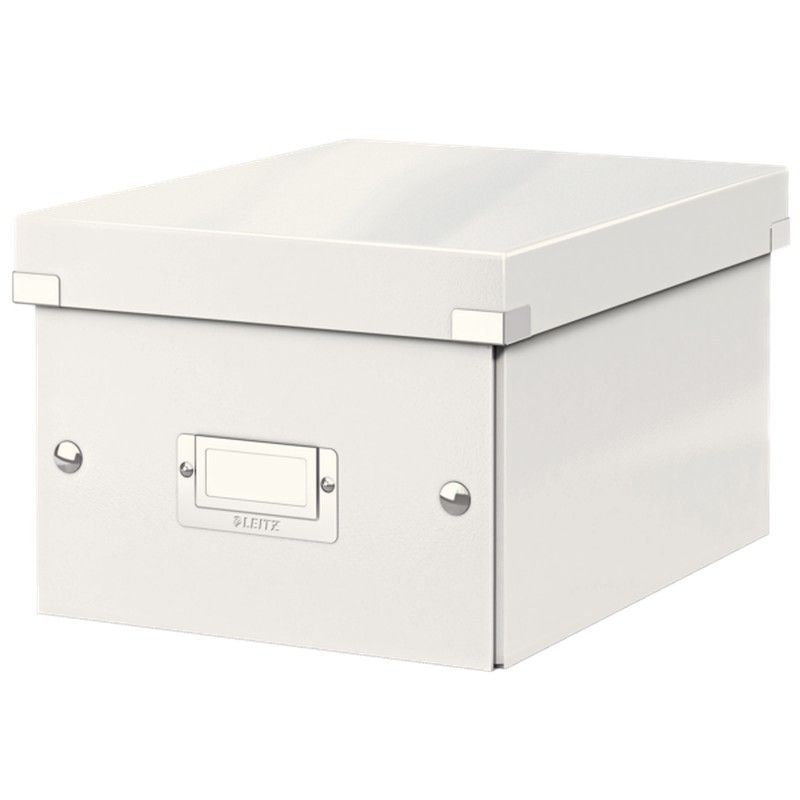 Caja de archivo universal Click & Store Pequeña (216x160x282 mm), blanco