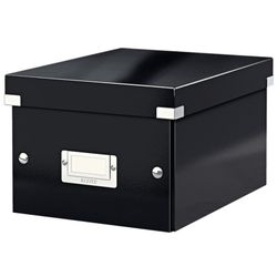 Caja de archivo universal Click & Store Pequeña (216x160x282 mm), negro