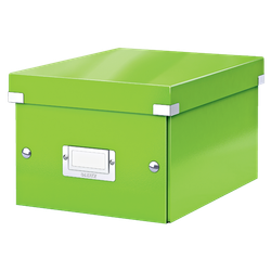 Caja de archivo universal Click & Store Pequeña (216x160x282 mm), verde