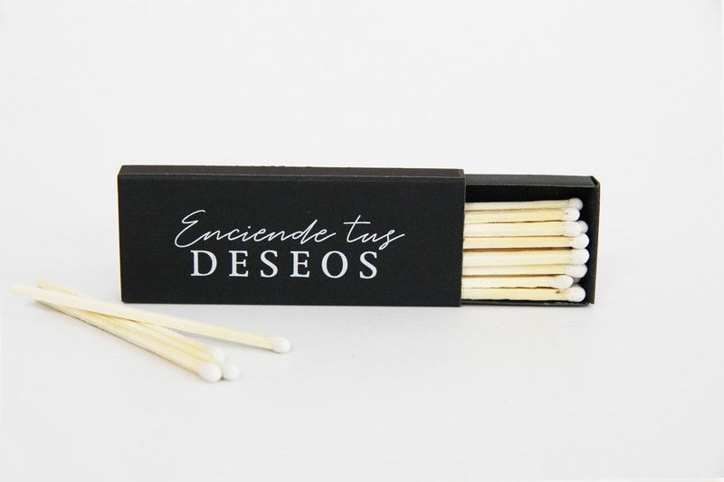 Caja de Cerillas de Madera Blancas
