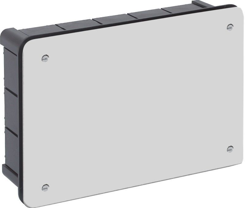 Caja de conexión de empotrar. De 160 x 100 mm. Tapa con tornillos