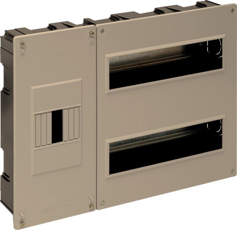 Caja de distribución de empotrar para 24 elementos + 4 precintables.