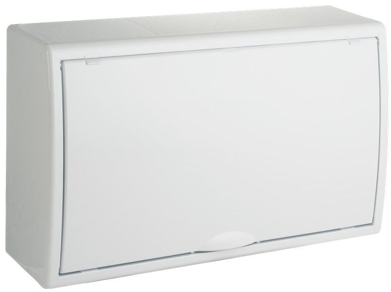 Caja de distribución de superficie para 12 elementos + 4 precintables.