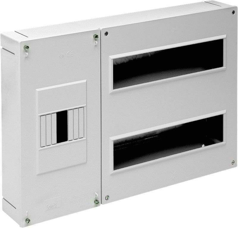 Caja de distribución de superficie para 24 elementos + 4 precintables.