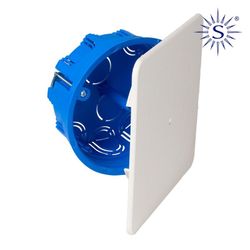 Caja de empalme para conexion y derivacion en tabiques huecos ø100x46mm solera