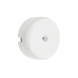 Caja De Empalmes Superficie, Embellecedor Porcelana Serie Vintage Ø110Mm, Estructura Interior  Ø80X40Mm Blanca