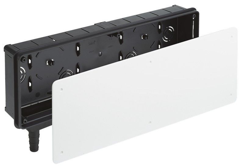 Caja de empotrar para preinstalación de aire acondicionado. Con evacuador independiente y reversible