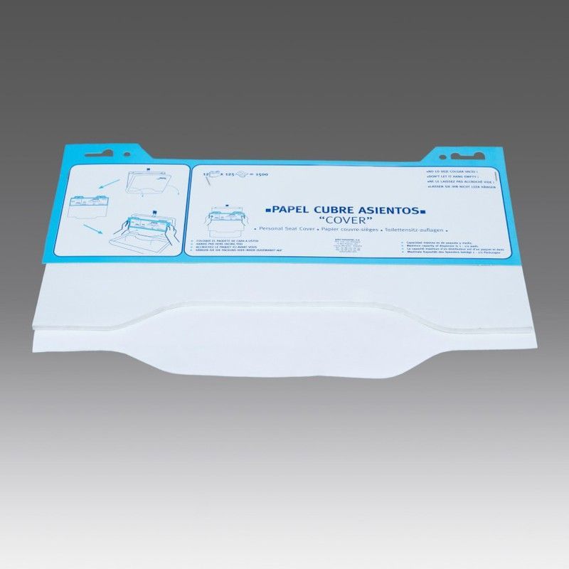 Caja de papel cubre asiento wc cover