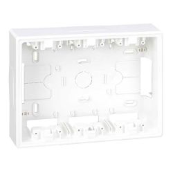 Caja De Superficie Para 3 Elementos Dobles Blanco