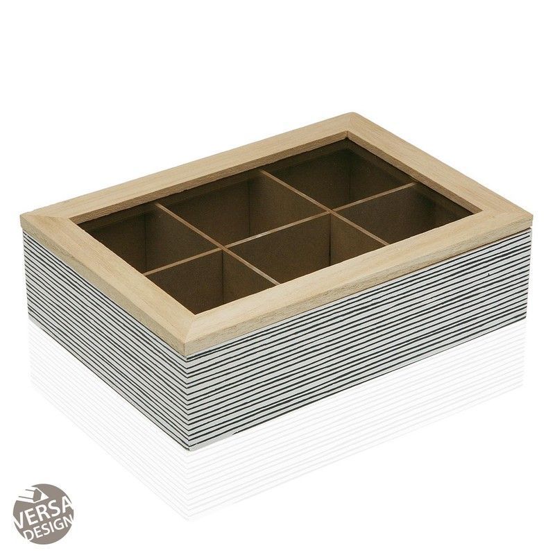 Caja de té black line