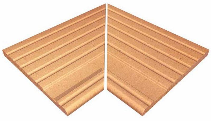 Caja esquina interior borde desbordante 33 x 44,4 x 11,9 cm  2 juegos Gres de Aragon