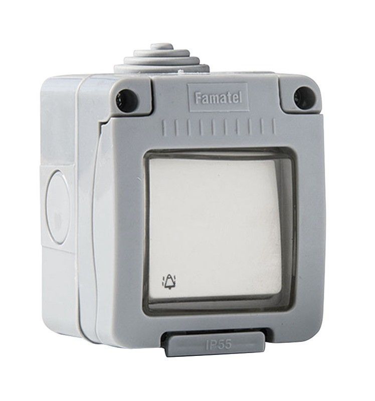 Caja estanca DUOLEC Pulsador Timbre Estanco 10A-250V Duolec